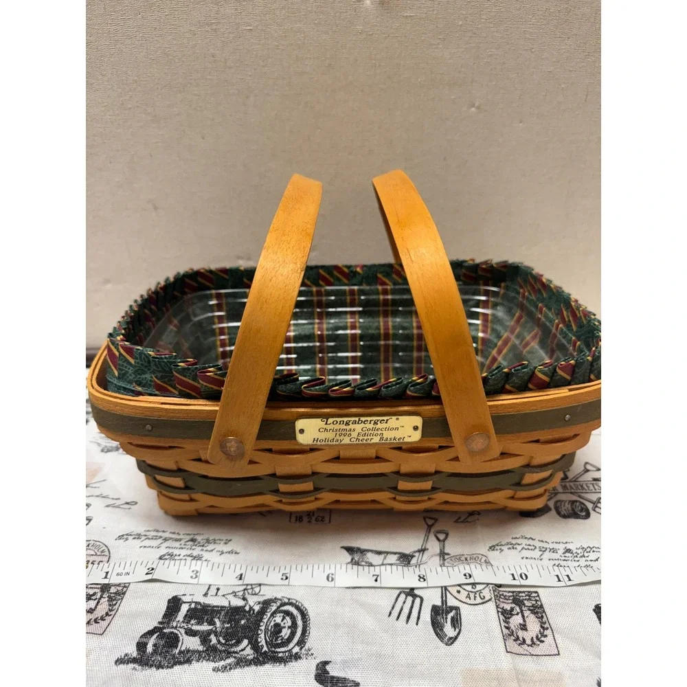 Longaberger 1996  Basket Set with Liners and Protectors